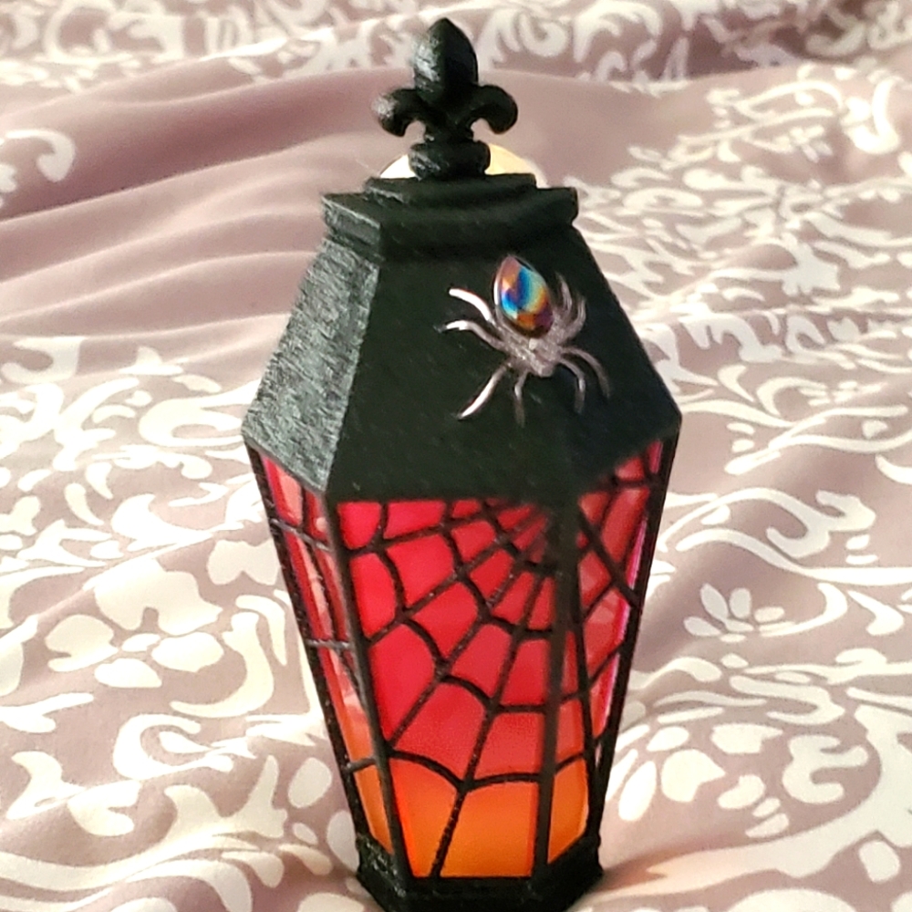 BBW Spider Web Lantern Light-up Wallflower PLUG-IN
